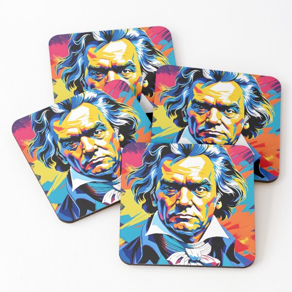 Item preview, Pop Art Beethoven - Bold and Dynamic Portrait designed and sold by Kelvin Hughes Design.