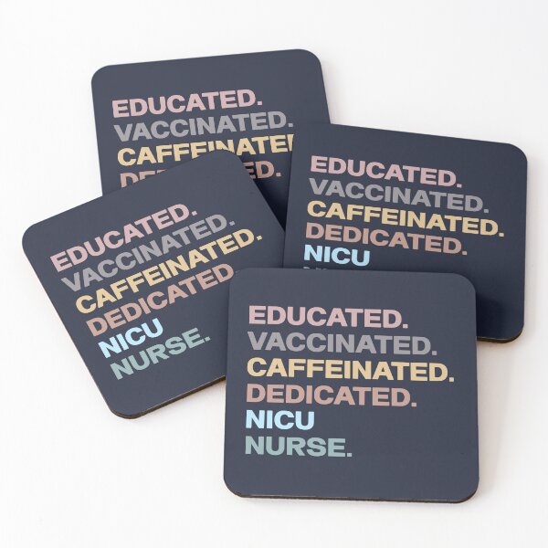 Item preview, Educated Vaccinated Caffeinated Dedicated - NICU Nurse designed and sold by jensbyorlando.