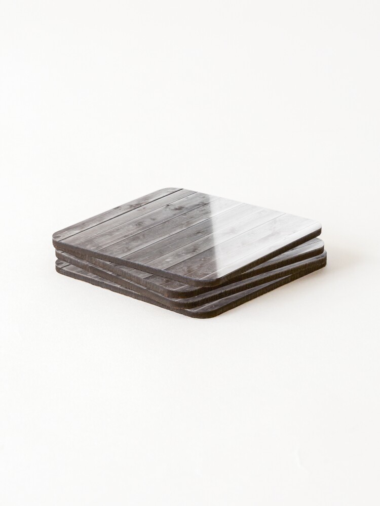Alternate view of distressed country farmhouse primitive grey barn wood Coasters (Set of 4)