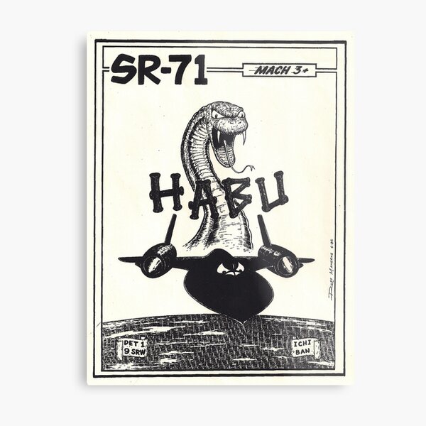 Habu Ichi Ban - SR-71 Blackbird Metal Print