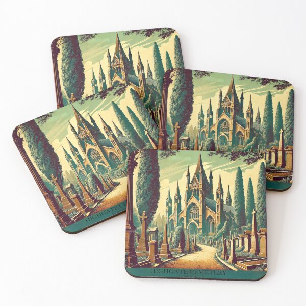 Item preview, Historic Highgate Cemetery Gothic Architecture London designed and sold by GravNReflection.