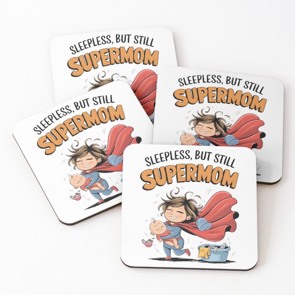 Item preview, Sleepless, But Still Supermom designed and sold by Wegetees.