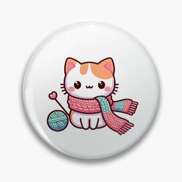 Item preview, cat knitting designed and sold by jkrphoto.