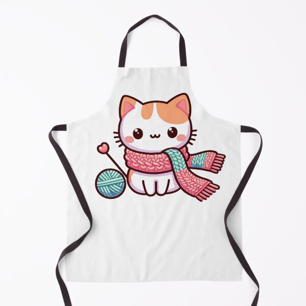 Item preview, cat knitting designed and sold by jkrphoto.