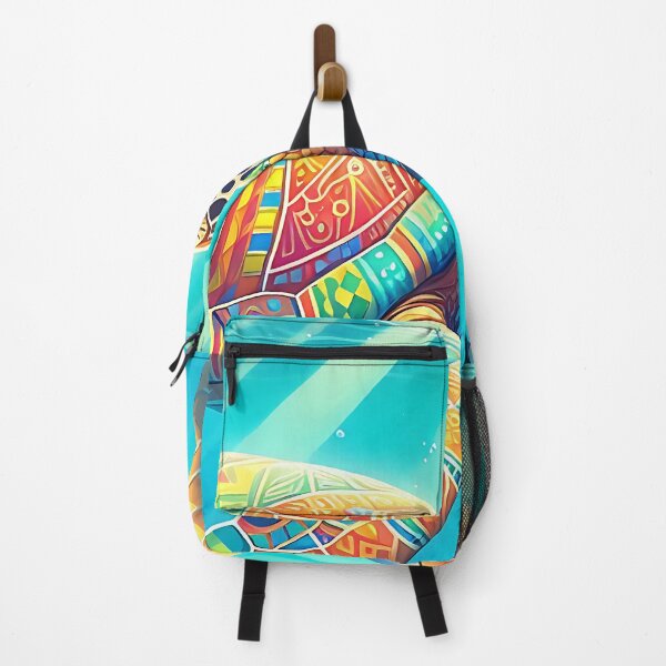 Item preview, colorful turtle swims in the sea designed and sold by bernhagen.