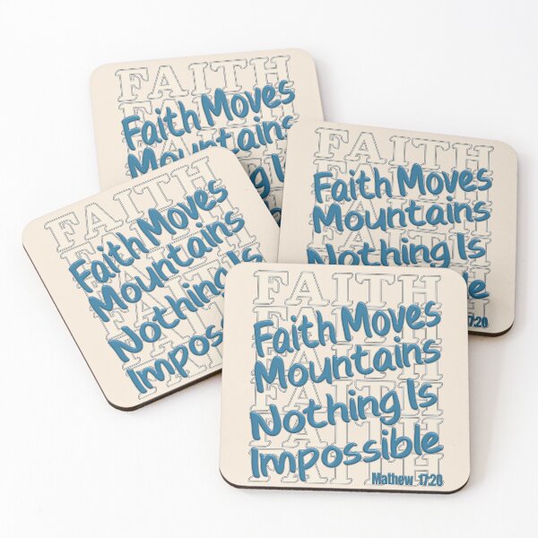 Item preview, Faith Moves Mountains, Nothing is Impossible designed and sold by VibeHiveThreads.
