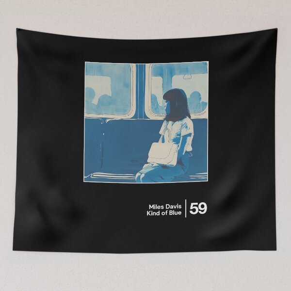 Item preview, Kind of Blue - Minimal Style Graphic Artwork  designed and sold by Saudade--.