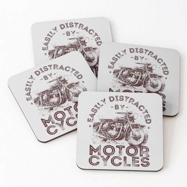 Item preview, Easily Distracted by Motorcycles, Vintage Motorcycle designed and sold by lagunaklein.