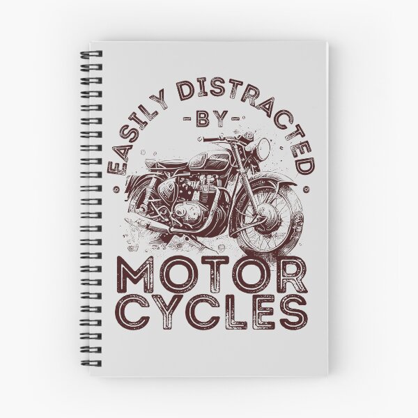 Item preview, Easily Distracted by Motorcycles, Vintage Motorcycle designed and sold by lagunaklein.