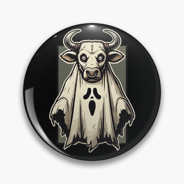 Item preview, Gruseliges Kuh Gespenst Bull Sheet Halloween Idea designed and sold by LuminOrb.