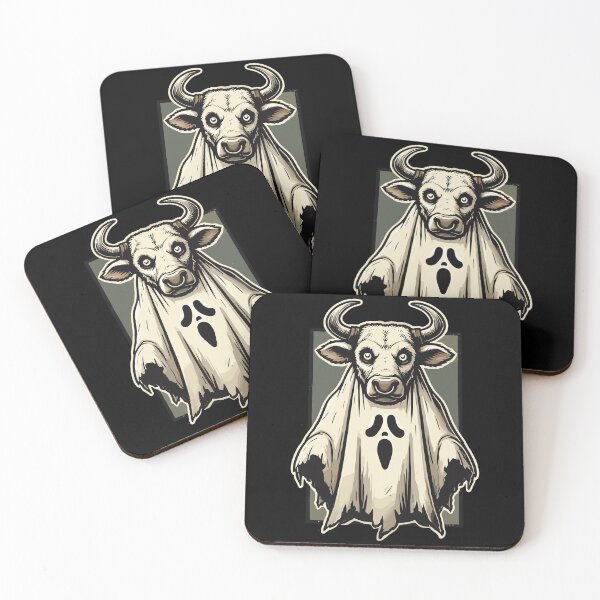Item preview, Gruseliges Kuh Gespenst Bull Sheet Halloween Idea designed and sold by LuminOrb.