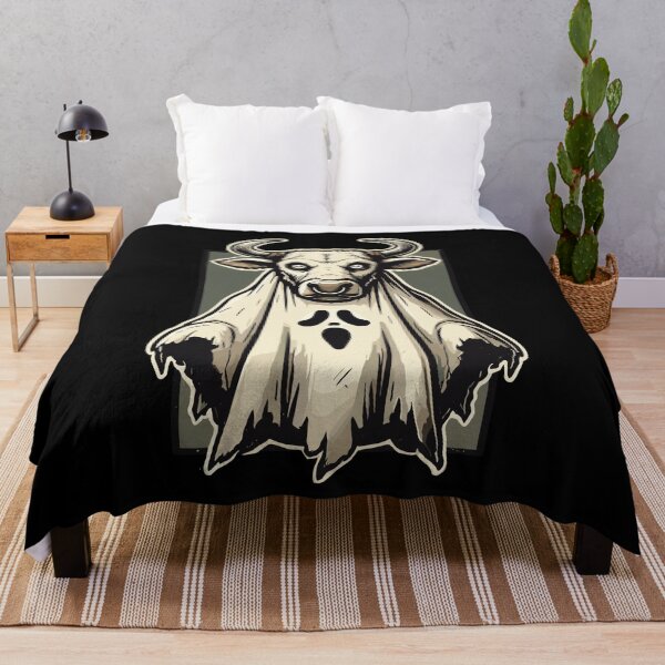 Item preview, Gruseliges Kuh Gespenst Bull Sheet Halloween Idea designed and sold by LuminOrb.