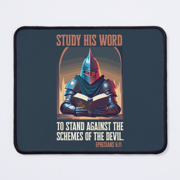 Item preview, Study His Word Knight Bible Verse designed and sold by WBGraphix.