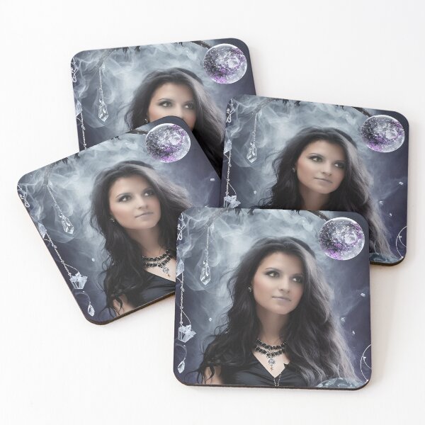 Item preview, Witchcraft, young witch with crystal ball designed and sold by Jennifer Morcom.