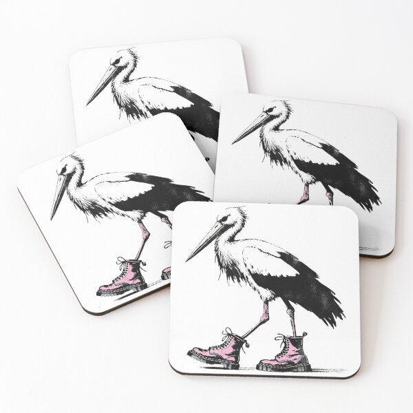 Item preview, Walking Stork with Dr Martens Shoes designed and sold by DeReeg.