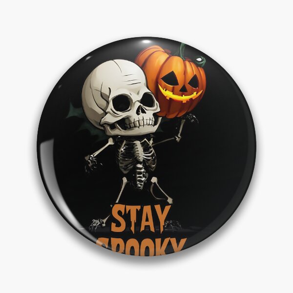 Item preview, Stay Spooky Skeleton Chibi designed and sold by WitMeme.