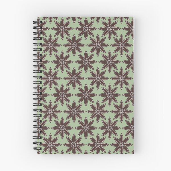 Item preview, Star Anise Pattern on Green, Christmas Spice designed and sold by scome.