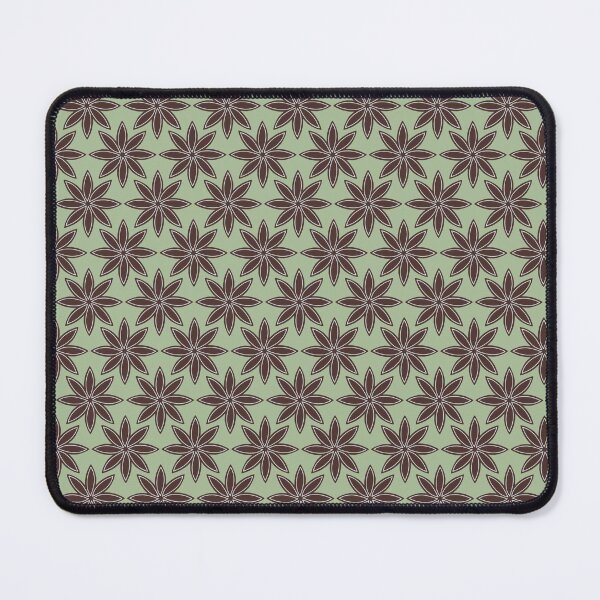 Item preview, Star Anise Pattern on Green, Christmas Spice designed and sold by scome.