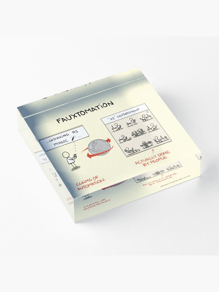 Thumbnail 3 of 5, Acrylic Block, Fauxtomation designed and sold by sketchplanator.