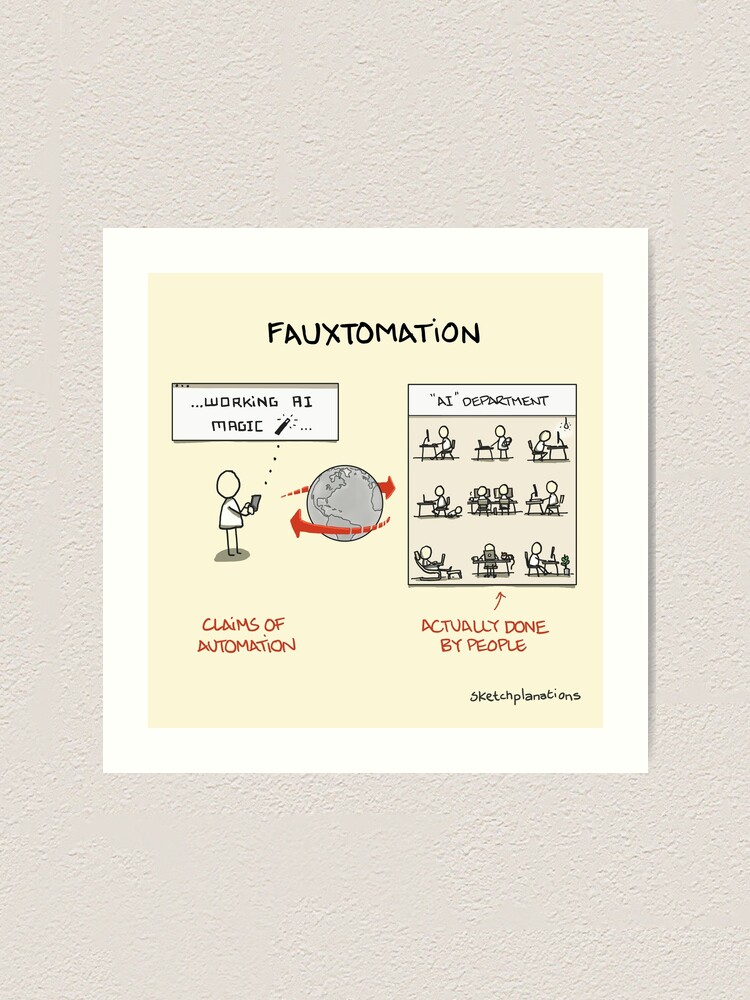 Thumbnail 1 of 3, Art Print, Fauxtomation designed and sold by sketchplanator.