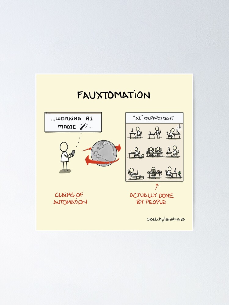 Thumbnail 1 of 3, Poster, Fauxtomation designed and sold by sketchplanator.