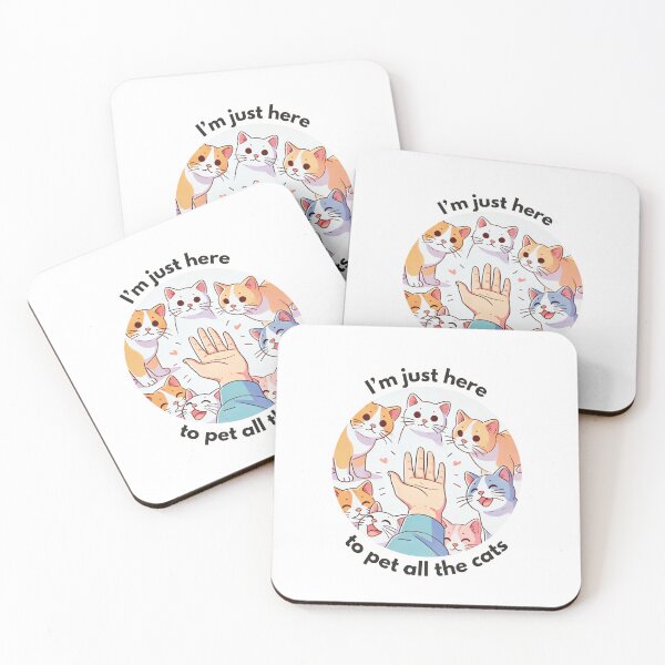 Item preview, I’m just here to pet all the cats designed and sold by Vateira.