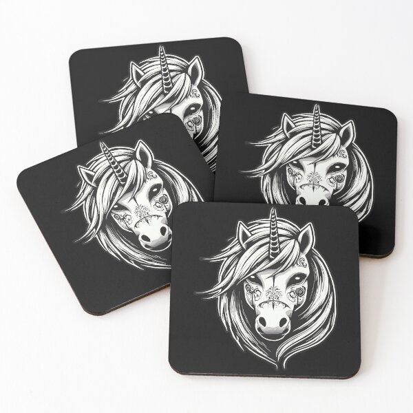 Item preview, Creepy Gothic Einhorn Aesthetic Goth Design designed and sold by LuminOrb.