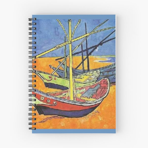 Item preview, Fishing Boats Vincent van Gogh painting Yachts Van Gogh print designed and sold by ArtUnova.