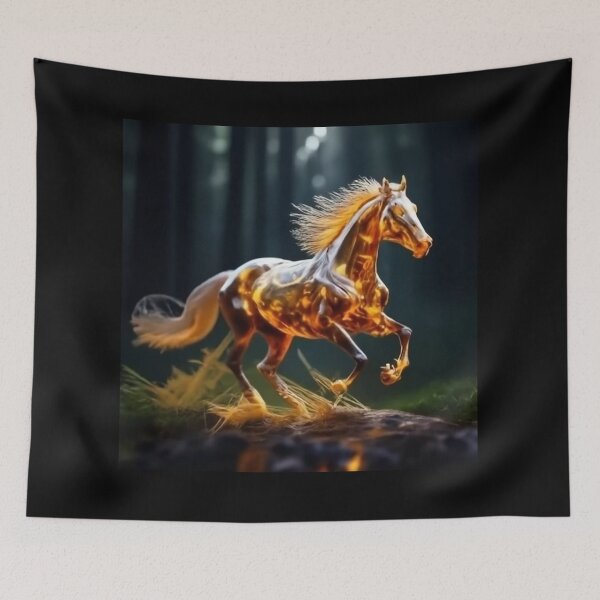 Item preview, Gold horse designed and sold by AuraLineEU.
