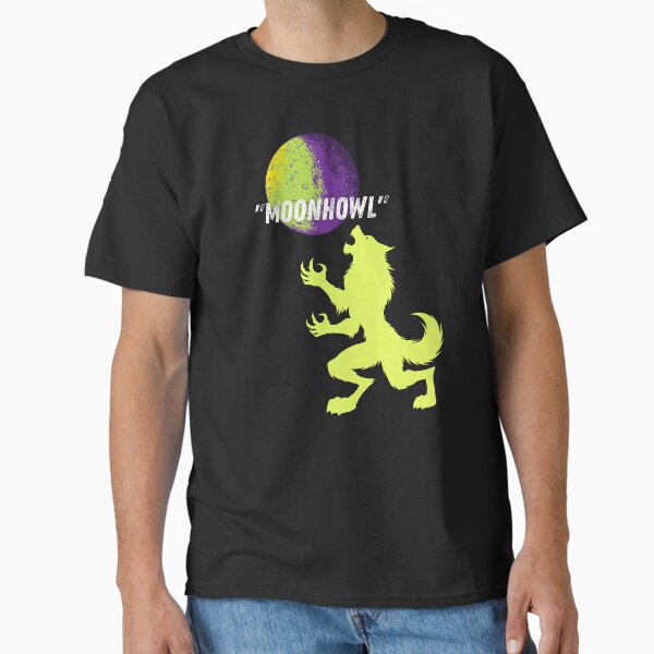 Item preview, Neon Werewolf Howling at the Moon designed and sold by TrendVibee.