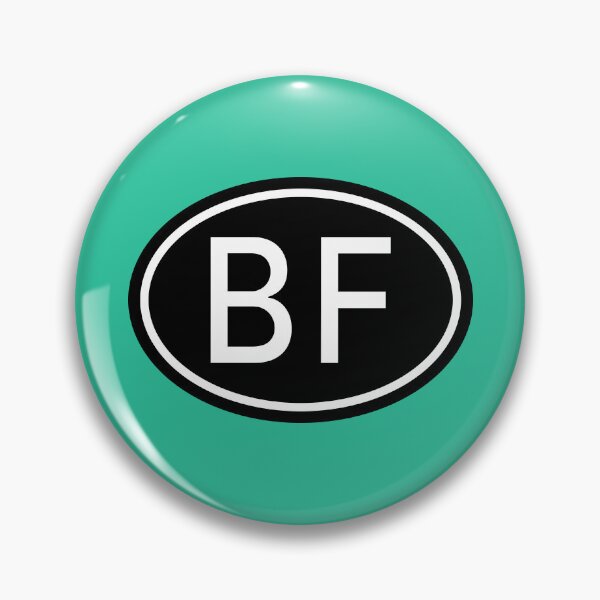 Artikelvorschau, BF Initialen Monogramm ovale weiße Buchstaben entworfen und verkauft von Jeallan Designs.