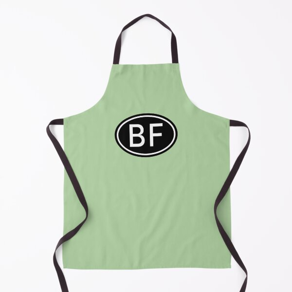 Item preview, BF Initials Monogram Oval White Letters designed and sold by Jeallan Designs.