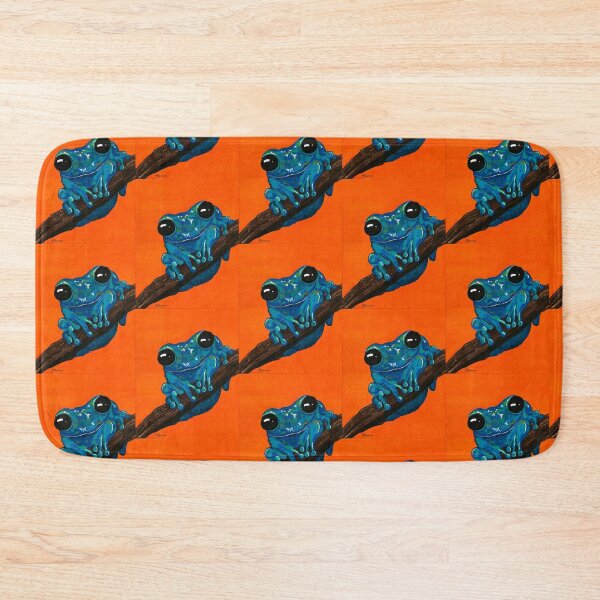 Item preview, Blue frog smiling at me designed and sold by Katrina Fleming.