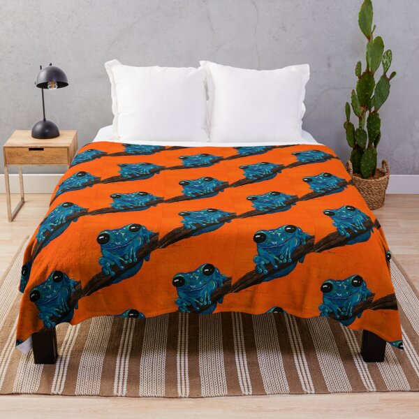 Item preview, Blue frog smiling at me designed and sold by Katrina Fleming.