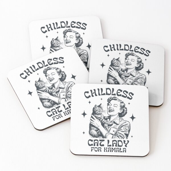 Item preview,  Childless cat lady, Kamala, Trump, Walz, J.D.Vance, Cat Lady, Vote for Kamala, Madam President, Hate Taylor Swift, Anti Trump designed and sold by Gabriellina.