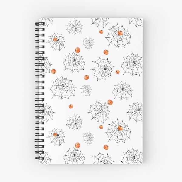 Item preview, Seamless pattern with Black spider web and cute pumpkins designed and sold by natalidesign.