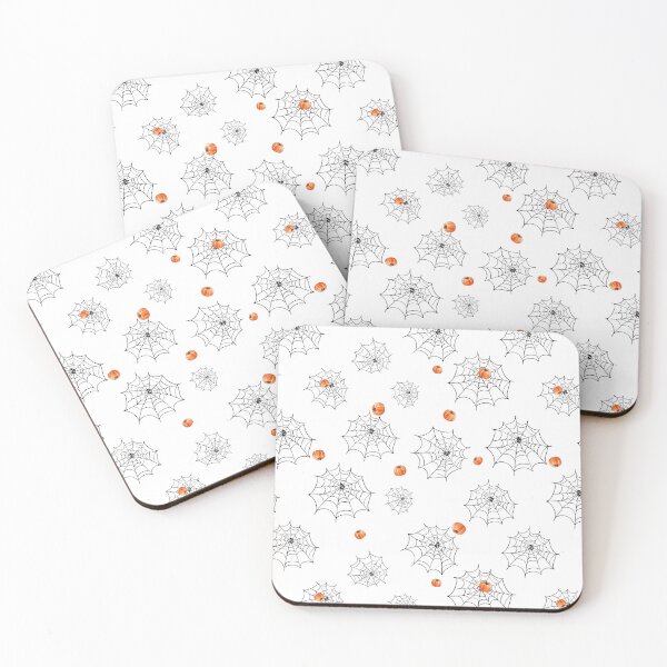 Item preview, Seamless pattern with Black spider web and cute pumpkins designed and sold by natalidesign.