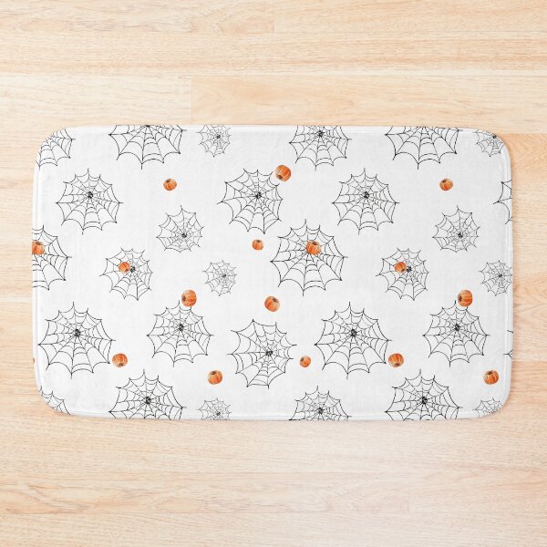 Item preview, Seamless pattern with Black spider web and cute pumpkins designed and sold by natalidesign.