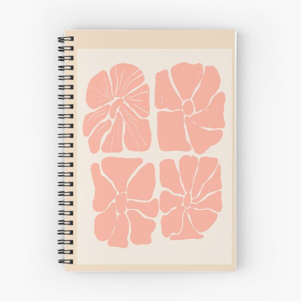 Item preview, Boho Pink Abstract Flowers designed and sold by bowsbotanicals.