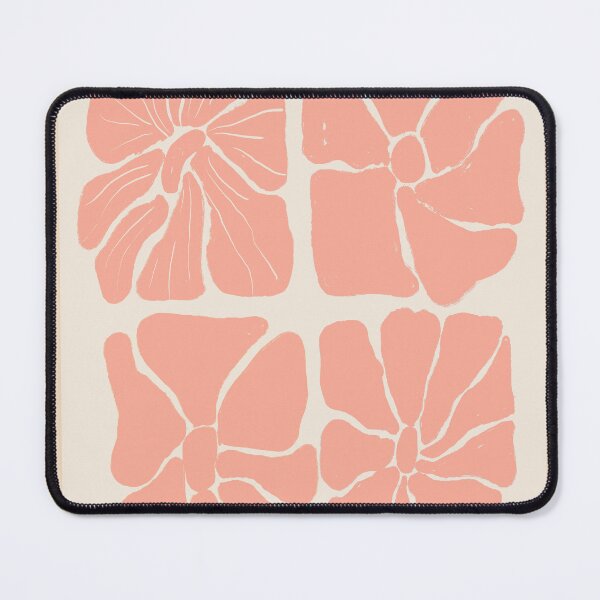 Item preview, Boho Pink Abstract Flowers designed and sold by bowsbotanicals.
