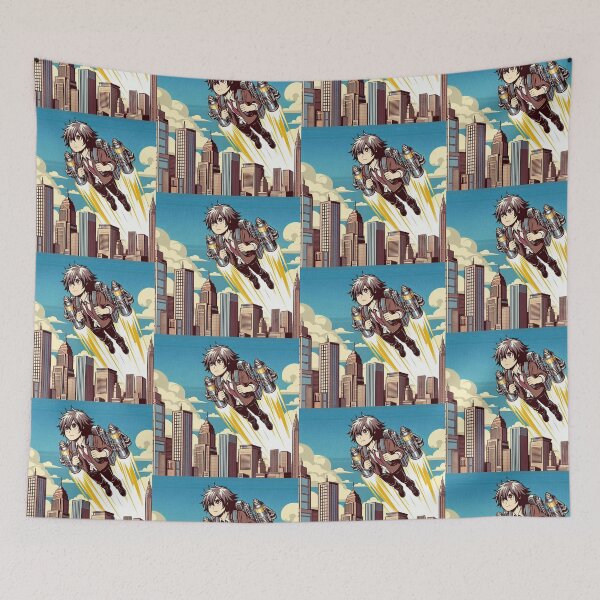 Item preview, Anime Character with Jetpack Pop Art Style designed and sold by artofuniverse.