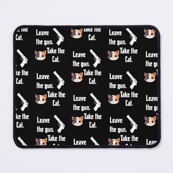 Item preview, Leave the gun, take the cat, funny godfather parody designed and sold by Merchattack.