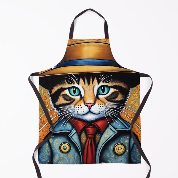 Item preview, Folk Art Kitten as a Detective designed and sold by Colin Bentham.