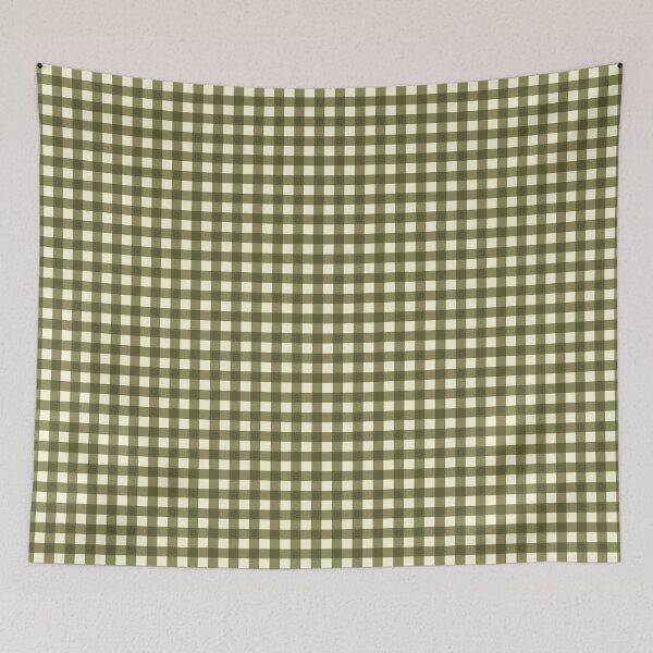 Item preview, Olive Green Gingham Pattern designed and sold by Efthymia.