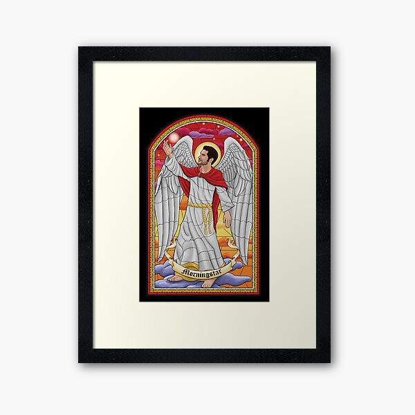 Morningstar - Stained Glass Framed Art Print