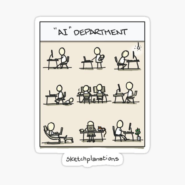 Item preview, AI department designed and sold by Sketchplanations.