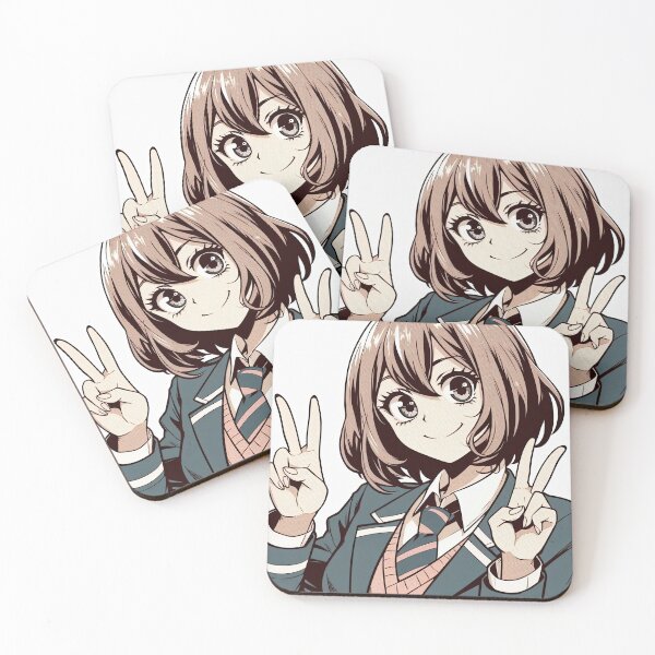 Item preview, Anime Character Making Peace Sign Pop Art Style designed and sold by artofuniverse.