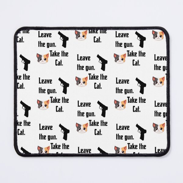 Item preview, Leave the gun, take the cat, funny godfather parody designed and sold by Merchattack.