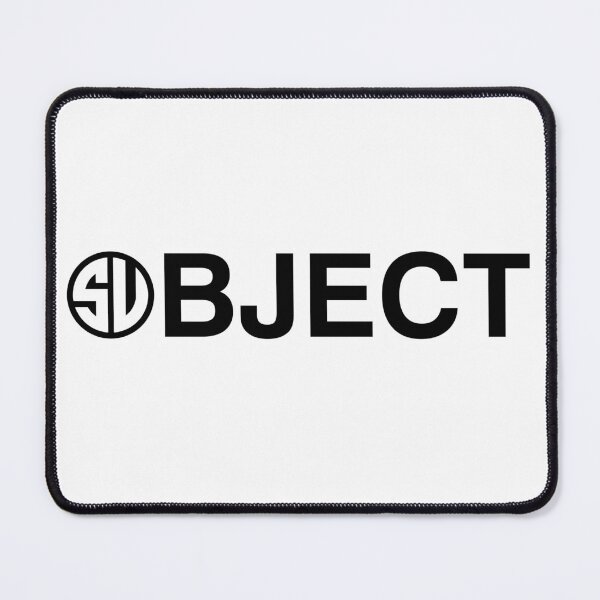 Item preview, Subject Object (Black Logo) designed and sold by KingFrogBox.