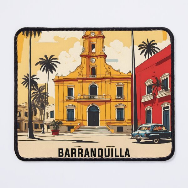 Item preview, Barranquilla Colombia Retro Vintage Poster Tourism  designed and sold by TravelersGems.
